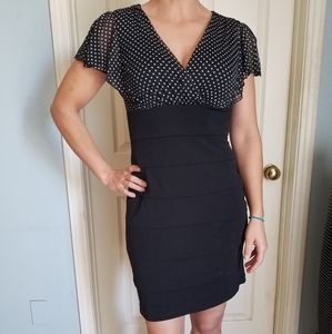 Polka dots and ruffles dress